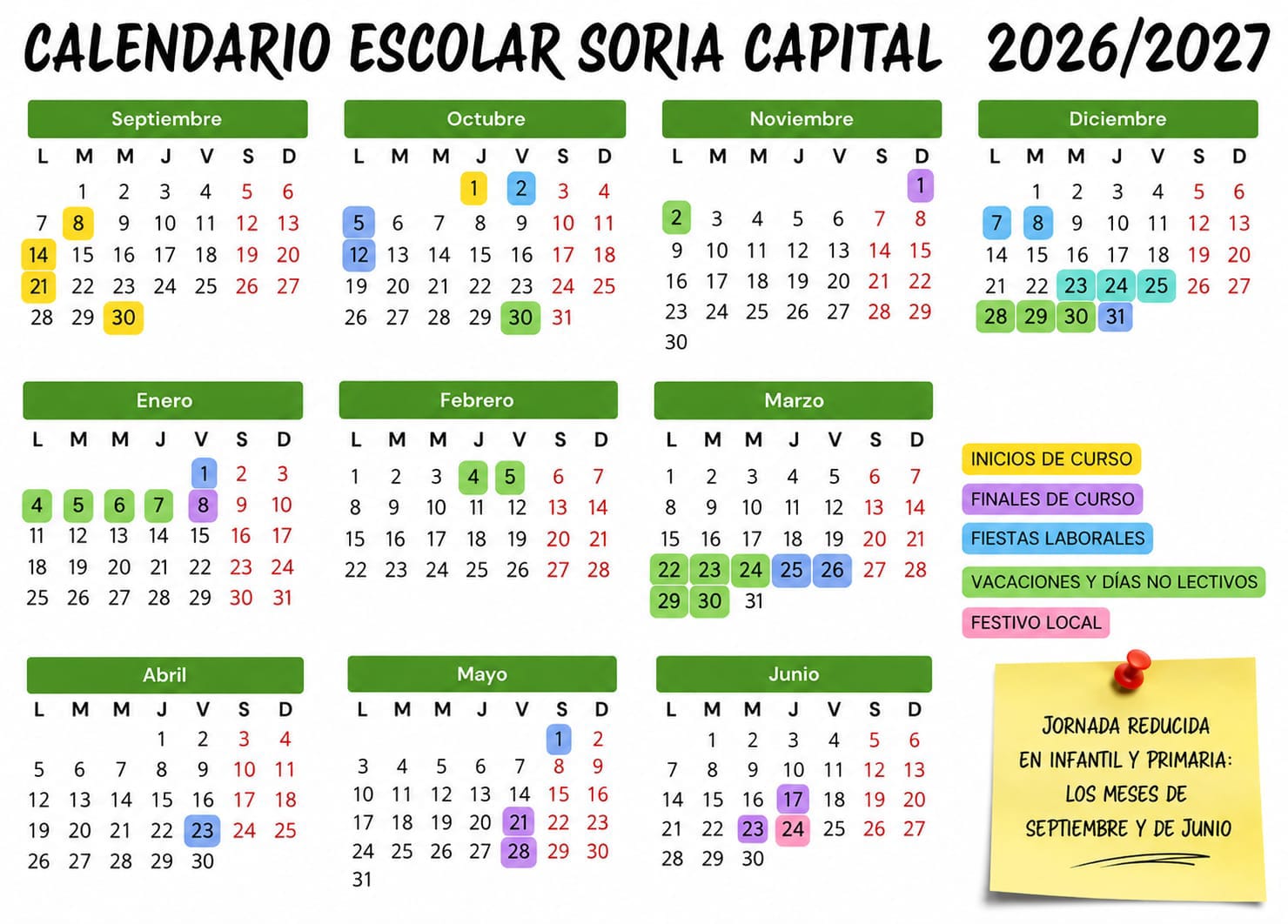 CALENDARIO 26-27